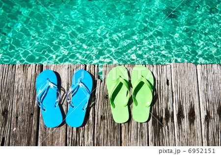 Slippers at jetty 6952151