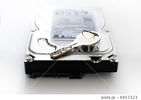 セキュリティイメージ:ハードディスクと鍵 セキュリティイメージ:ハードディスクと鍵 6952323