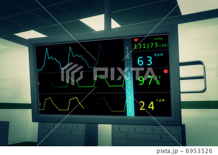 Operation Room Interior EKG ECG Monitor 6953526