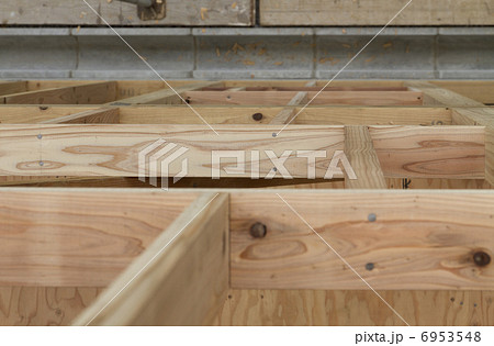 外壁下地見下げ/住宅 外壁下地見下げ/住宅 6953548