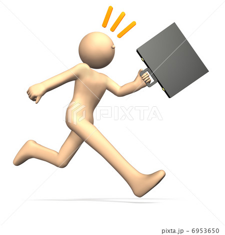 元気なビジネスマンを描いた3Dレンダリング画像 6953650