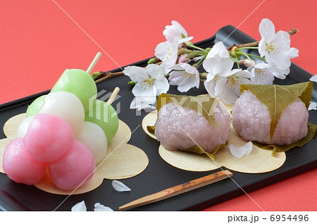 花見の和菓子 6954496