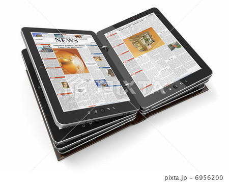 Newspaper or magazine from tablet pc Newspaper or magazine from tablet pc 6956200