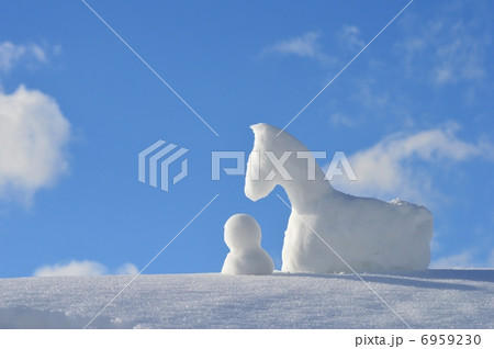 雪達磨と雪馬 雪達磨と雪馬 6959230