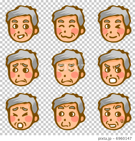 Male facial expression 6960147