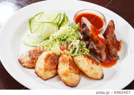 grilled meat with vegetables grilled meat with vegetables 6960407
