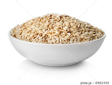 White sesame in plate 6962450