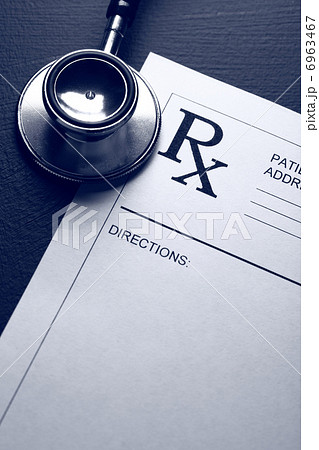 Stethoscope and patient list in toning 6963467