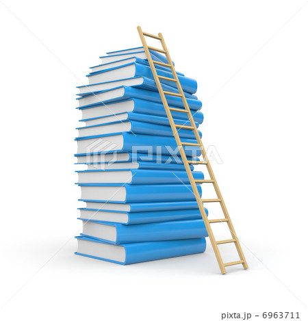 Book stack with stair Book stack with stair 6963711