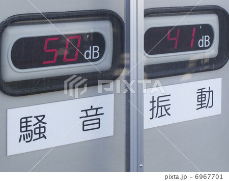 工事現場の騒音計測器 6967701