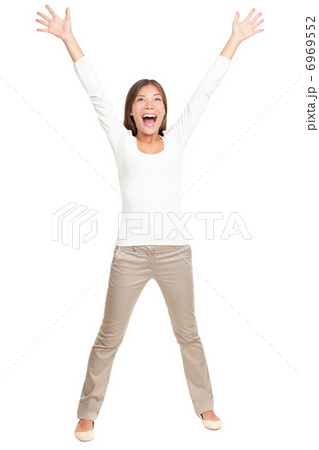 Vitality ? young happy woman on white Vitality ? young happy woman on white 6969552