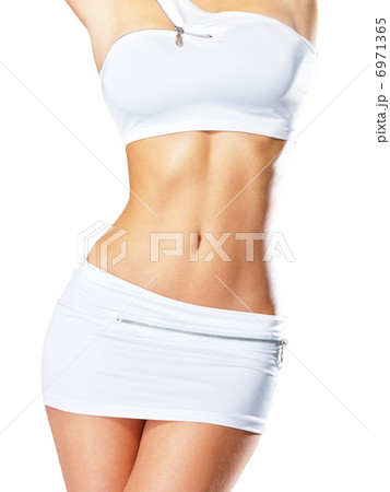 Beautiful female slim tanned body 6971365