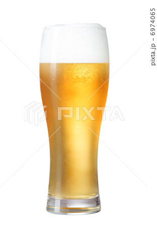 glass of beer isolated on white with clipping path included 6974065