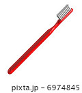 歯ブラシ赤 6974845