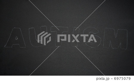 Autism spelled out in chalk Autism spelled out in chalk 6975079