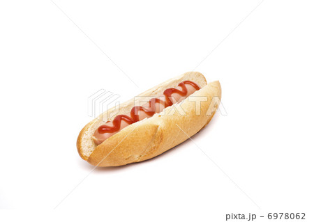 hot dog over white background 6978062