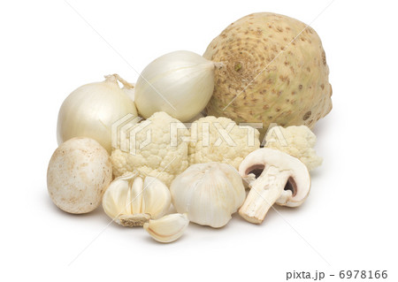 fresh vegetables on the white background fresh vegetables on the white background 6978166