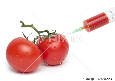 Tomato injection - concept Tomato injection - concept 6978223