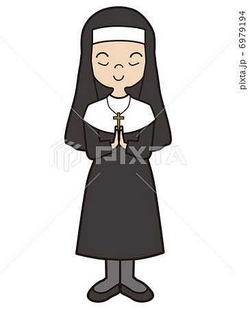 修道女のイラスト素材