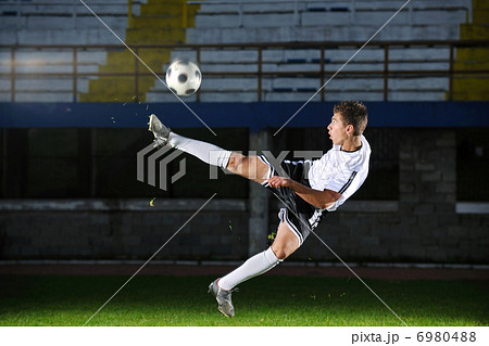 football player in action football player in action 6980488