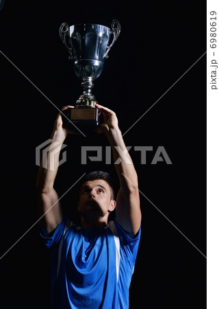 soccer players celebrating victory soccer players celebrating victory 6980619