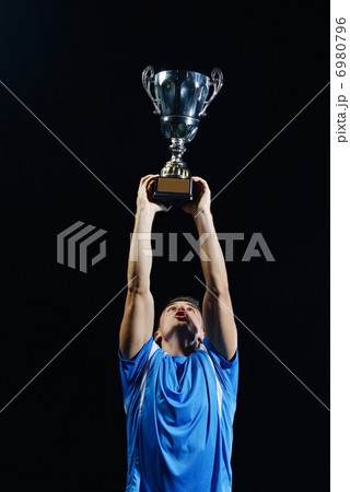 soccer players celebrating victory soccer players celebrating victory 6980796