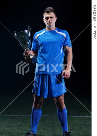 soccer players celebrating victory 6980835