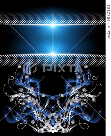 Background with silver ornament 6982183