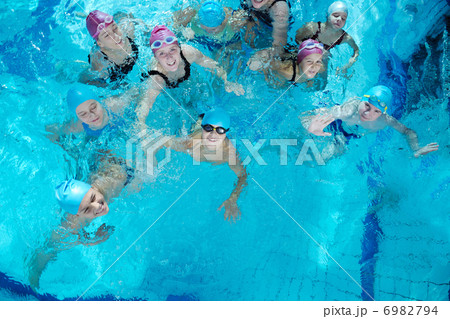 happy childrens at swimming pool happy childrens at swimming pool 6982794