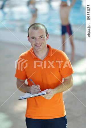 happy children group at swimming pool happy children group at swimming pool 6983023