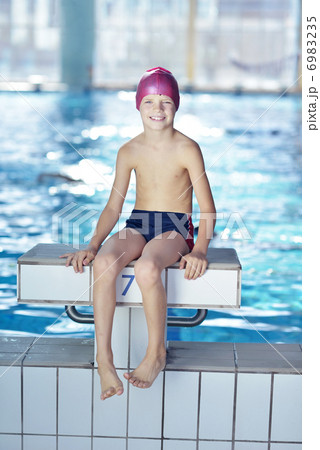 happy child on swimming pool happy child on swimming pool 6983235