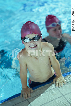 happy child on swimming pool happy child on swimming pool 6983495