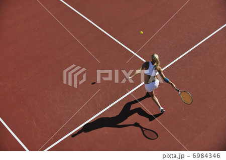 young woman play tennis young woman play tennis 6984346