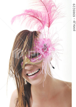 woman with mask isolated on white woman with mask isolated on white 6989229
