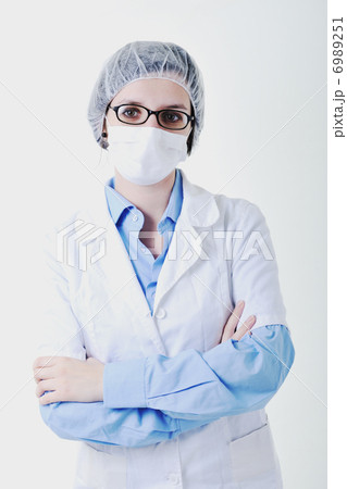 isolated adult woman nurse isolated adult woman nurse 6989251