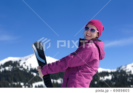 winter woman ski winter woman ski 6989805