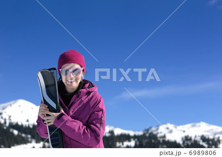 winter woman ski winter woman ski 6989806