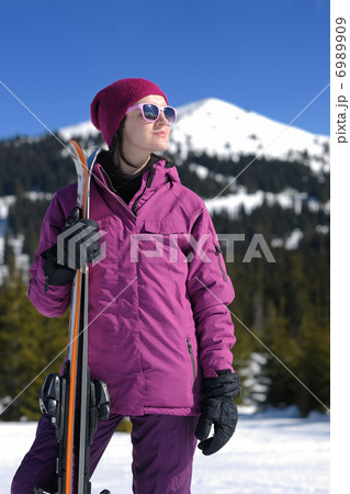winter woman ski winter woman ski 6989909