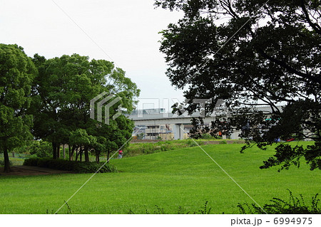 舎人公園・広場と日暮里・舎人ライナー 6994975