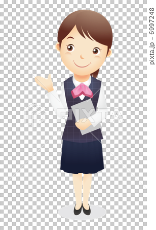 接待台職員的例證 6997248