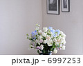 リビングルームのバラ、デルフィニウムのフラワーアレンジ 6997253