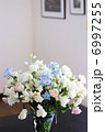 リビングルームのバラ、デルフィニウムのフラワーアレンジ 6997255
