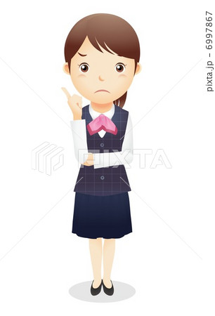 受付事務の女性イラスト 受付事務の女性イラスト 6997867