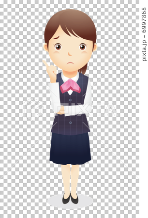 受付事務の女性イラスト 受付事務の女性イラスト 6997868