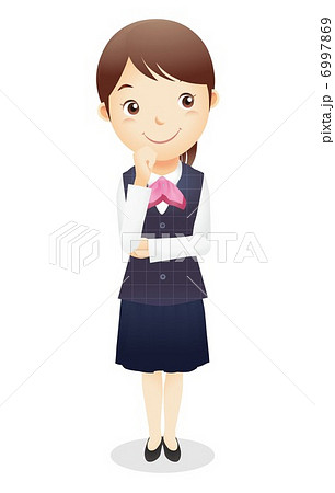 受付事務の女性イラスト 受付事務の女性イラスト 6997869