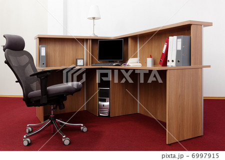 computer on a desk computer on a desk 6997915