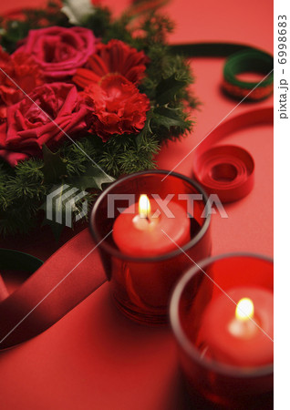 花とキャンドル 花とキャンドル 6998683
