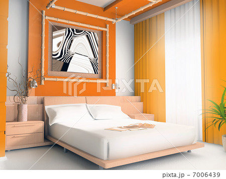 Orange bedroom 7006439