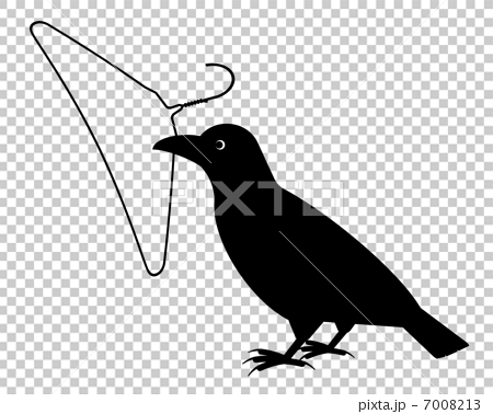 A crow with a hanger 7008213