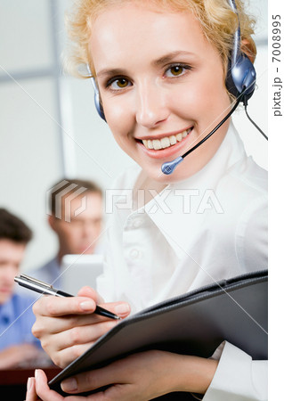 Friendly business woman Friendly business woman 7008995